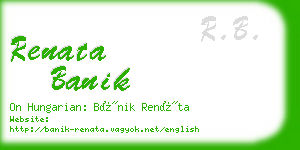 renata banik business card